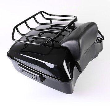 Короткий кофр підходить для мотоцикла Harley Davidson Road Glide Special 15-23 CH3 чорного кольору Craftride