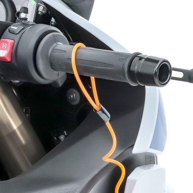 Замок блокування гальмівного диска для Vespa GTS 300/250/125, включаючи кабель нагадування Tourtecs чорний