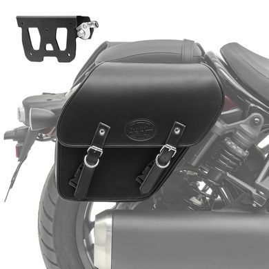 Бічна сумка сумісна з Kawasaki Vulcan S / Caf&eacute; 2015&ndash;2024 із швидкознімним кріпленням, права, Fargo 13 л, Craftride