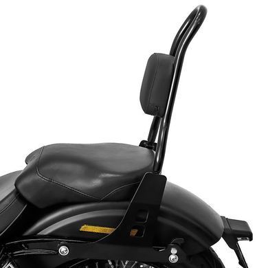 Спинка для мотоцикла Harley Davidson Dyna Street Bob 06-08 Craftride Fast Rider-L чорного кольору.