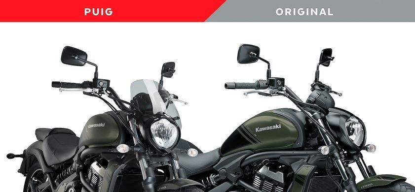 Вітрове скло New Generation Sport Puig для KAWASAKI VULCAN S CAFE 2017-2020 димчастого кольору 3175H