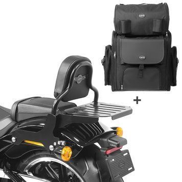 Спинка + задня сумка Harley Softail Fat Bob / 114 18-25 знімна з багажником Craftride CSS