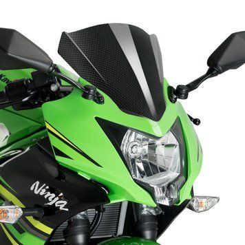 Лобове скло Z для Kawasaki Ninja 125 19 Puig 3539C з карбоновим ефектом