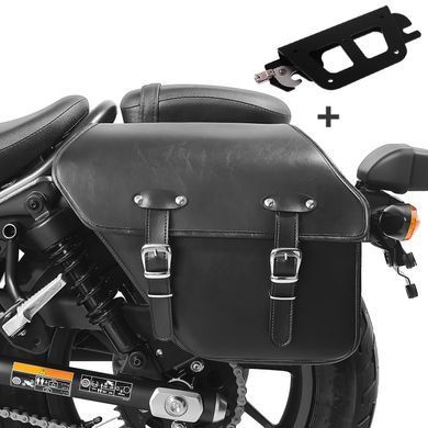 Бічна сумка сумісна з Kawasaki Vulcan S / Caf&eacute; 2015&ndash;2024 із швидкознімним кріпленням, ліва, Fargo 13 л, Craftride