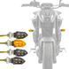 Індикатори поворотів сумісні з Yamaha MT-07 / Tracer 700 4x світлодіодні покажчики повороту Lumitecs KP8 з тонуванням DPLI1