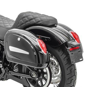 Жорстка сідельна сумка, сумісна з Suzuki Intrumer VS 1400/800 Chopper Бічні кофри Craftride Michigan