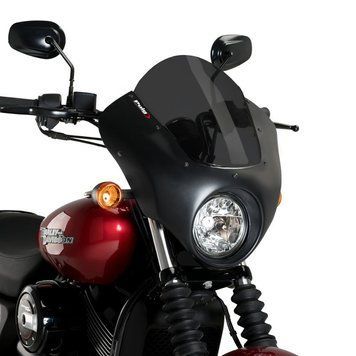 Напівобтічник для Harley Davidson Street 750 17-20 Puig Dark Night 21099F