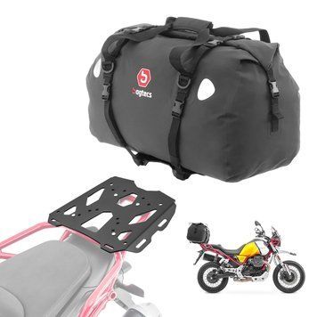 Комплект: багажник + задня сумка 60 л підходить для Moto Guzzi V85 19-23.