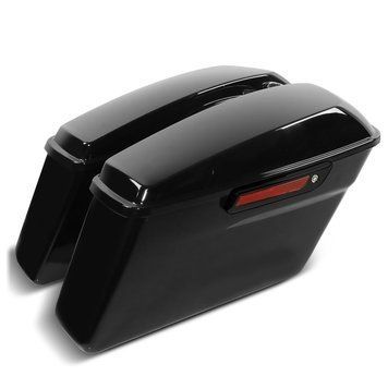 Жесткие седельные сумки подходят для Harley Davidson Touring Modelle 2014-23-25 ​​Craftride Black Latch
