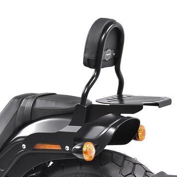 Спинка CL Fix подходит для мотоцикла Harley Davidson Fat Bob / 114 18-25 с багажником, черная, Craftride
