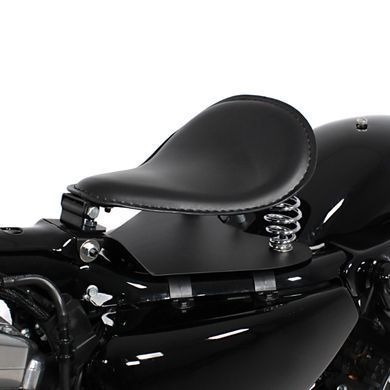 Одиночне сидіння для мотоциклів Bobber Craftride із опорною пластиною чорного кольору
