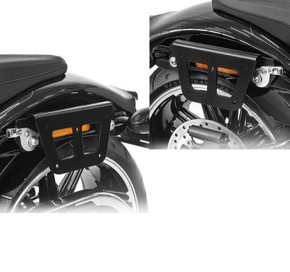 Набор опорных кронштейнов для седельной сумки подходит для Harley Davidson Softail Street Bob 18-25, снимаемой Craftride QL.