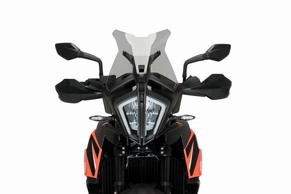 Спортивне вітрове скло Puig для KTM 890 ADVENTURE R RALLY 2021-2025 димчастого кольору 3738H