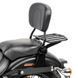 Спинка Harley Dyna Street Bob 06-17 Craftride Fast Driver-M Flex з багажною полицею чорного кольору