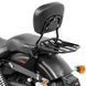 Спинка Harley Dyna Street Bob 06-17 Craftride Fast Driver-M Flex з багажною полицею чорного кольору