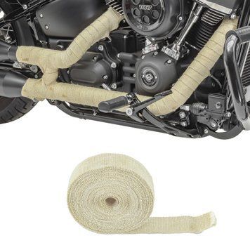 Теплозащитная лента для выхлопной системы мотоцикла Craftride, 10 м, светло-коричневый