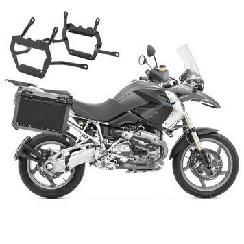 Алюмінієві бічні кофри Bagtecs XW25 ​​чорні + багажник для BMW R 1200 GS 04-12 / Adventure 06-13