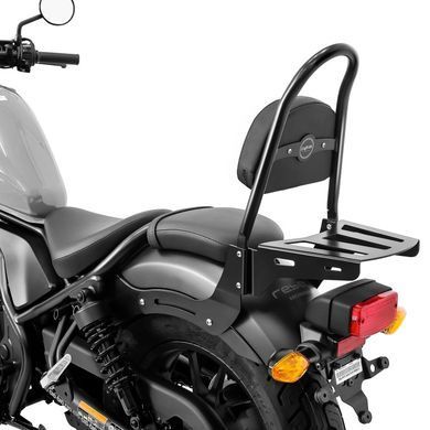 Спинка Honda Rebel 500 CMX 17-25 Craftride Fast Rider-M з багажником чорний