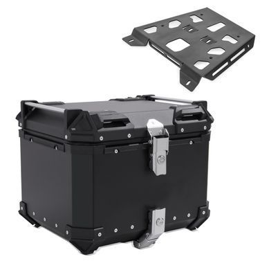Комплект: верхній кофр+багажник, сумісний з Yamaha Tenere 700 2019&ndash;2024, чорний, Bagtecs XB45