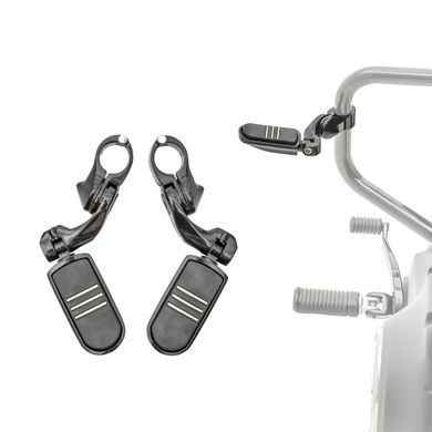 Подножки для мотоцикла Craftride CF11 на 32 мм черного цвета