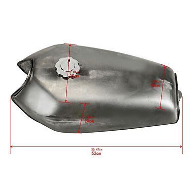 Топливный бак Cafe Racer совместим с Triumph Thruxton / 1200 / R 9Ltr Stealth от Craftride