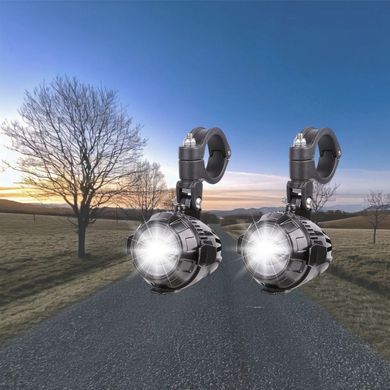 Дополнительные фары с креплением, совместимые с BMW R 1150 GS / Adventure Lumitecs MS1 ECE.