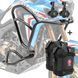 Комплект дуг верхней нижней XL + фары на Honda Africa Twin CRF 1000 L 16-19 + сумки Motoguard черный