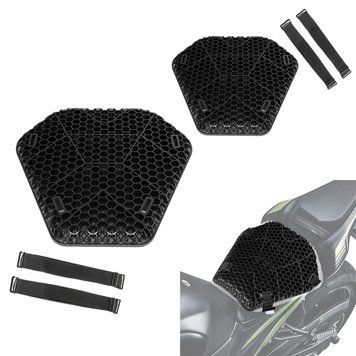 2x Гелеві подушки для сидіння мотоцикла Tourtecs AC2 TPE Gel L, чорні