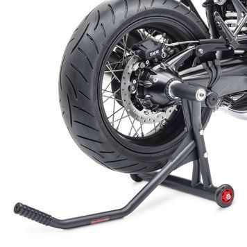Подставка для мотоцикла с односторонним маятником, совместимая с BMW R 12 NineT / R 12 24-25 ConStands Single-Racing, матовая черная.