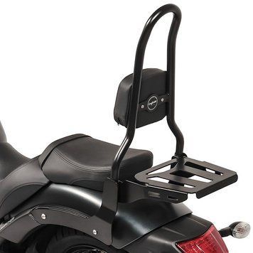 Спинка пасажира L3, сумісна з Kawasaki Vulcan S/Caf&eacute; 15-26, з багажником, чорна, Craftride