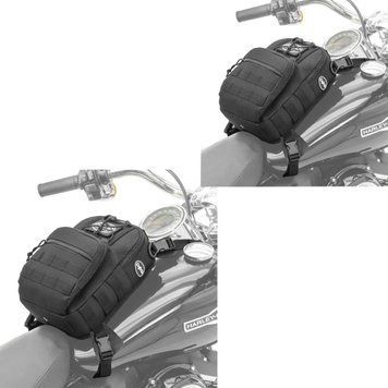 2 мотоциклетные сумки на бак Craftride Dark Gear 9 л с креплением для ремня