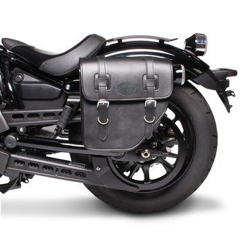 Бічна сумка сумісна з Triumph Bonneville Speedmaster, Texas Craftride, 10 л, ліва, чорна