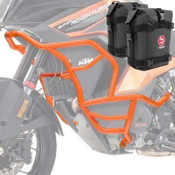 Комплект захисної дуги Motoguard KT26 оранжевого кольору + сумки для KTM 1290 Super Adventure S/R 21-24