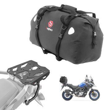 Комплект: багажник + задня сумка 60 л підходить для Suzuki V-Strom 650/XT 17-25