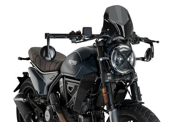 Вітрове скло New Generation Sport Puig для DUCATI SCRAMBLER ICON 2023-2026 темно-димчастого кольору 21580F