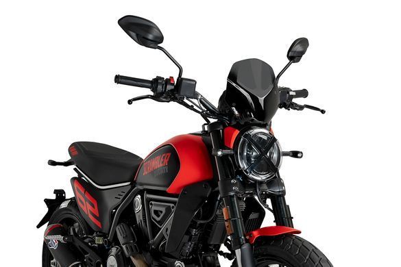 Вітрове скло New Generation Sport Puig для DUCATI SCRAMBLER ICON 2023-2026 темно-димчастого кольору 21580F