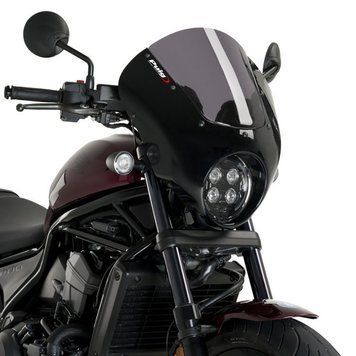 Напівобтічник Honda Rebel 1100 CMX 21-25 Puig Dark Night 21105F матово-чорний темно-димчастий