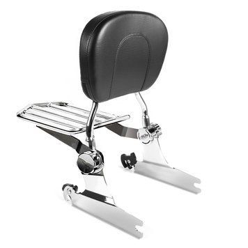 Спинка Harley Fat Boy 00-06 Craftride Fast Driver-M Flex з багажником, хром