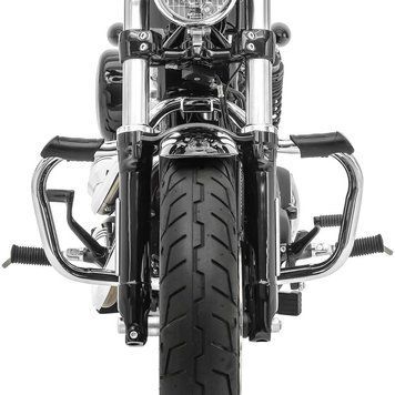Захист двигуна для мотоцикла Harley Davidson Sportster 1200 Custom 04-20, хромований, модель Mustache, Craftride.