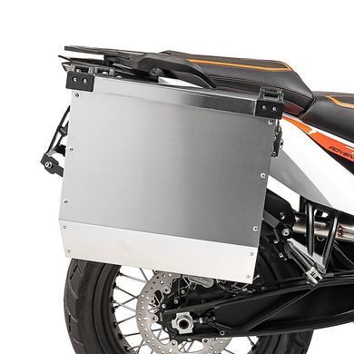 Комплект алюмінієвих кофрів Honda Transalp XL 600/ 650/ 750/ V Bagtecs Atlas 36 L з комплектом кріплення для багажника, Алюміній