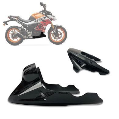Передний спойлер для Yamaha TDM 900 / 850 Zaddox BP2 черный