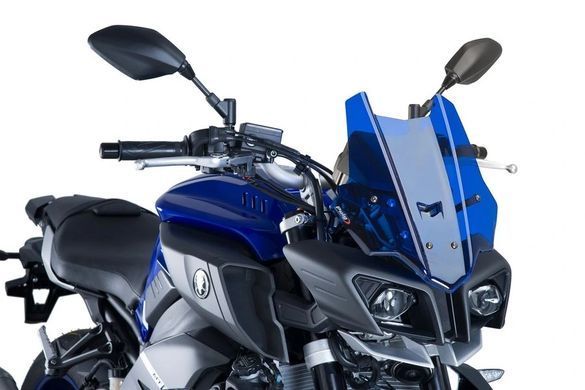 Вітрове скло Touring Puig для YAMAHA MT-10 SP 2017-2021 синього кольору 8917A