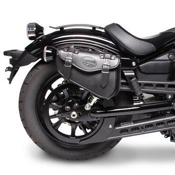 Бічна сумка для круїзера Low, Craftride Arizona, 3 л, права, чорна, CB32184