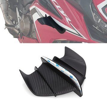Винглеты обтекателя, совместимые с Yamaha YZF-R6 / YZF-R3, Zaddox DF1, матовый карбоновый вид.