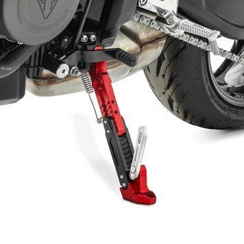 Бічна підставка, сумісна з Yamaha MT-07/Tracer 700 червоного кольору.
