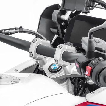 Підйомник керма 30 мм для BMW R 1250 GS/Adventure 19-24, Tourtecs сріблястий DPLB1