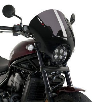 Напівобтічник для Honda Rebel 1100 CMX 21-25 Puig Dark Night 21105H матово-чорного кольору