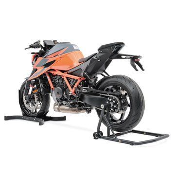 Задній односторонній ремонтний стенд + передній упор, підходить для Ducati Monster S4R 03-08 bk