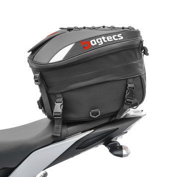 Сумка на задню частину мотоцикла Bagtecs X30 Buddy, 20-30 л, що розширюється, чорна DPLU