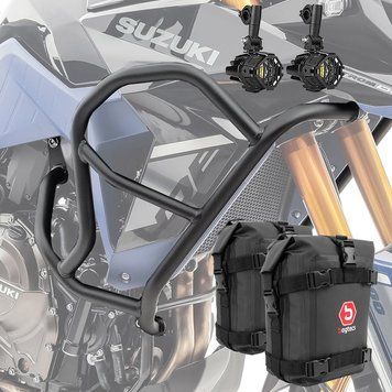 Комплект верхньої захисної дуги + додаткові фари + сумки Suzuki V-Strom 800 DE 23-26 Motoguard